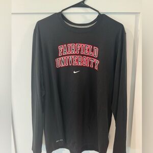 Fairfield University Nike Dri-Fit long sleeve size Large
